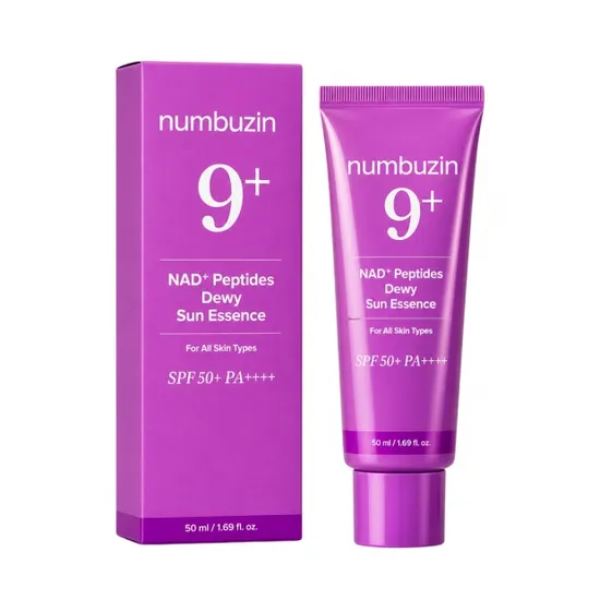 Numbuzin Protetor Solar Facial No 9 Nad Peptides Dewy Sun Essence