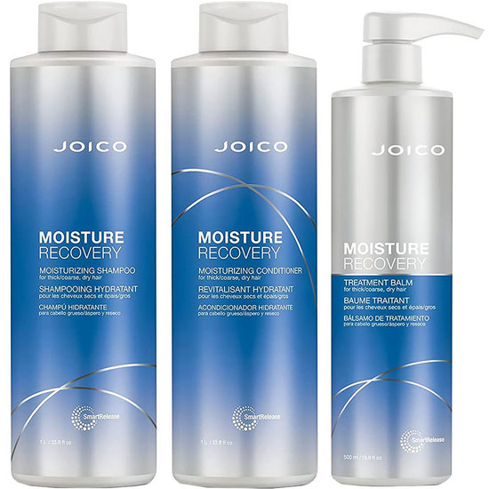 Joico Kit Moisture Recovery Shampoo 1L + Condicionador 1L + Máscara 500ML
