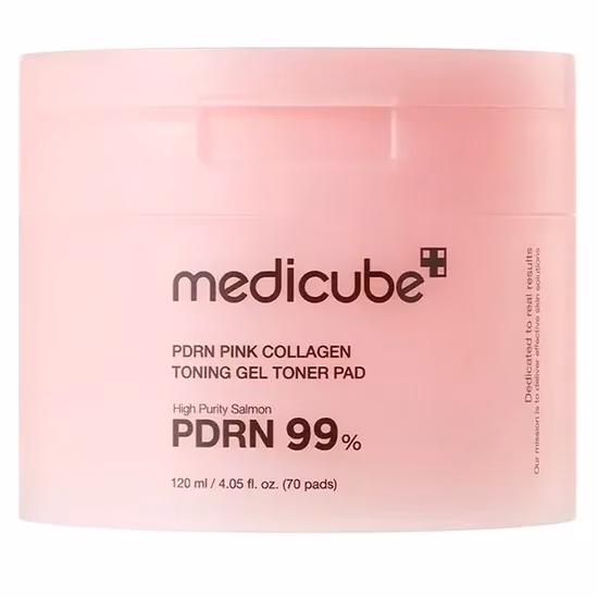Almofadas Tônicas Medicube PDRN Pink Collagen Toning Gel Pad