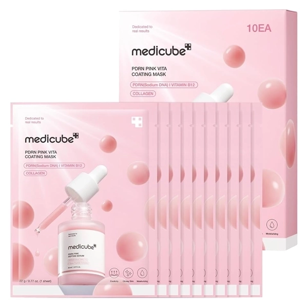 Máscara Facial Medicube PDRN Pink Vita Coating
