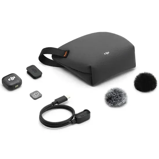 Microfone DJI Mic 3 Transmitter Microfone DJI Mic 3 (1 TX + 1 RX) Microfone DJI Mic 3 (2 TX + 1 RX + Charging Case)