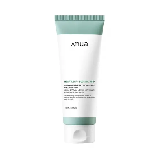 Anua Espuma de Limpeza Facial  Heartleaf Succinic Moisture Cleansing Foam