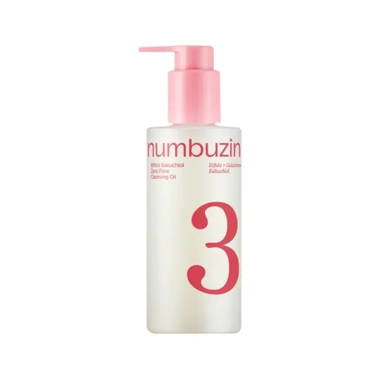 Limpeza Facial Numbuzin NO3 Bifida Bakuchiol Zero Pore Oil 200ML