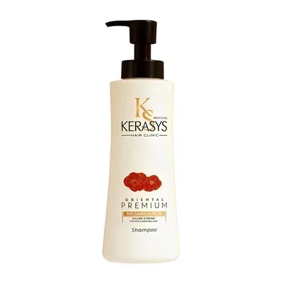 Kerasys Shampoo Oriental Premium Red Camellia Oil Ex Volume & Repair 600mL