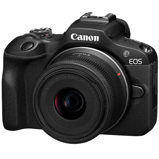 Câmera Digital Canon EOS R100 24.1MP 3.0" Lente RF-S 18-45MM IS STM