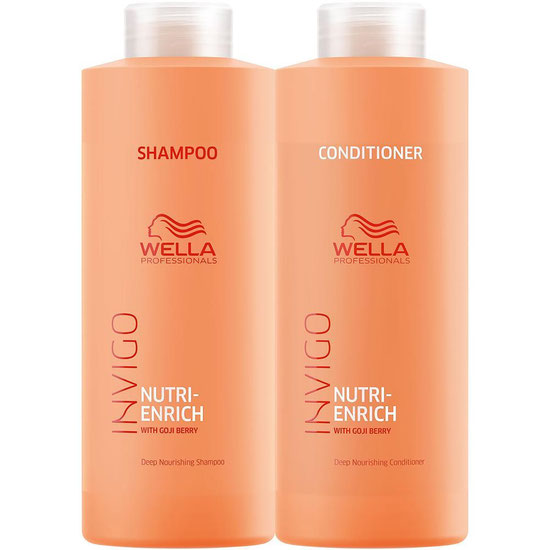 Wella Kit Invigo Nutri-Enrich Shampoo 1L + Condicionador 1L