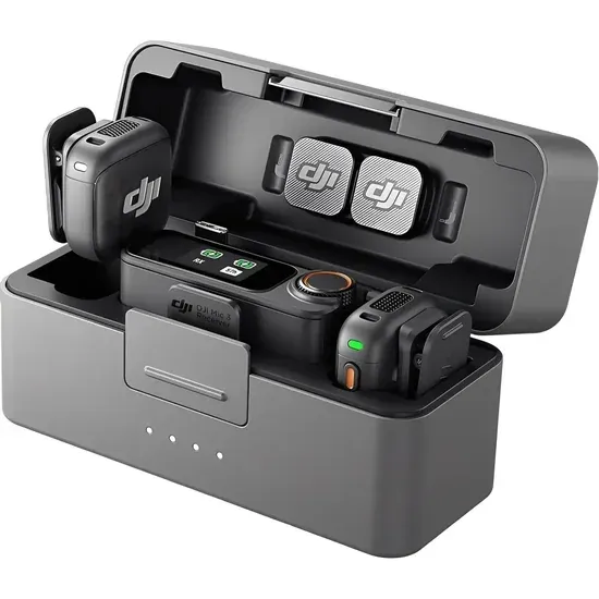 Microfone DJI Mic 3 (2 TX + 1 RX + Charging Case)