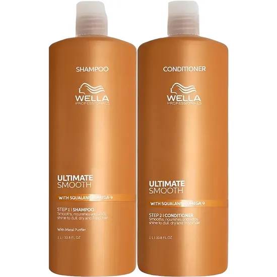 Wella Kit Professionals Ultimate Smooth Shampoo 1L + Condicionador 1L