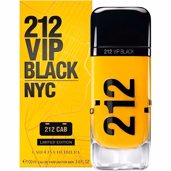 Perfume Carolina Herrera 212 Vip Black Cab Limited Edition Eau de Parfum Masculino