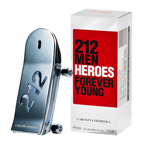 Perfume Carolina Herrera 212 Men Heroes Forever Young Eau de Toilette Masculino