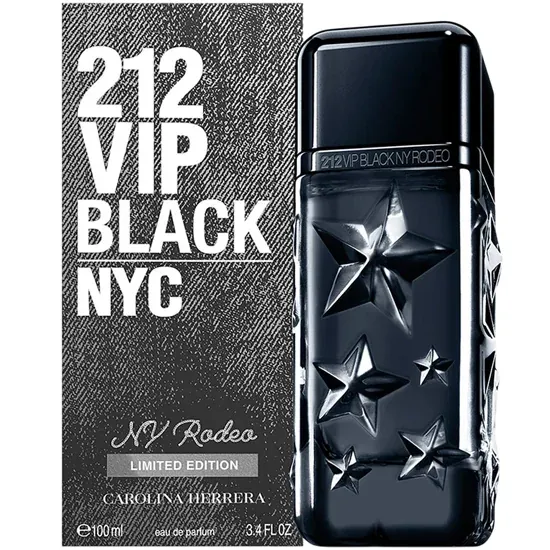 Perfume Carolina Herrera 212 Vip Black NY Rodeo Eau de Parfum Masculino